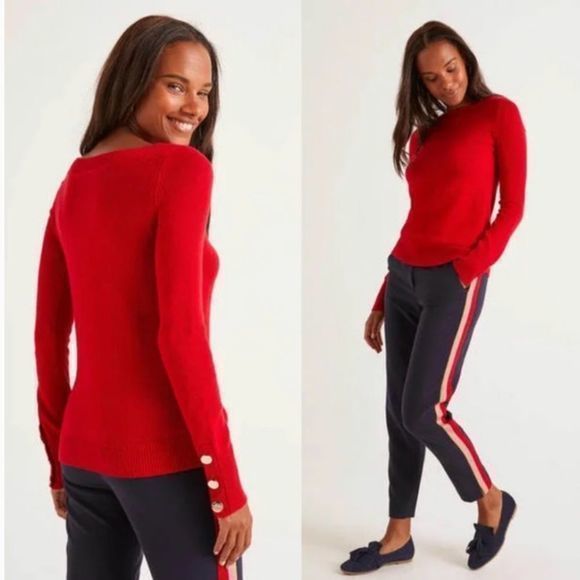 Boden Sweaters - Boden ‘Peggy’ Knit Pullover Sweater in Poinsettia Red Size Medium